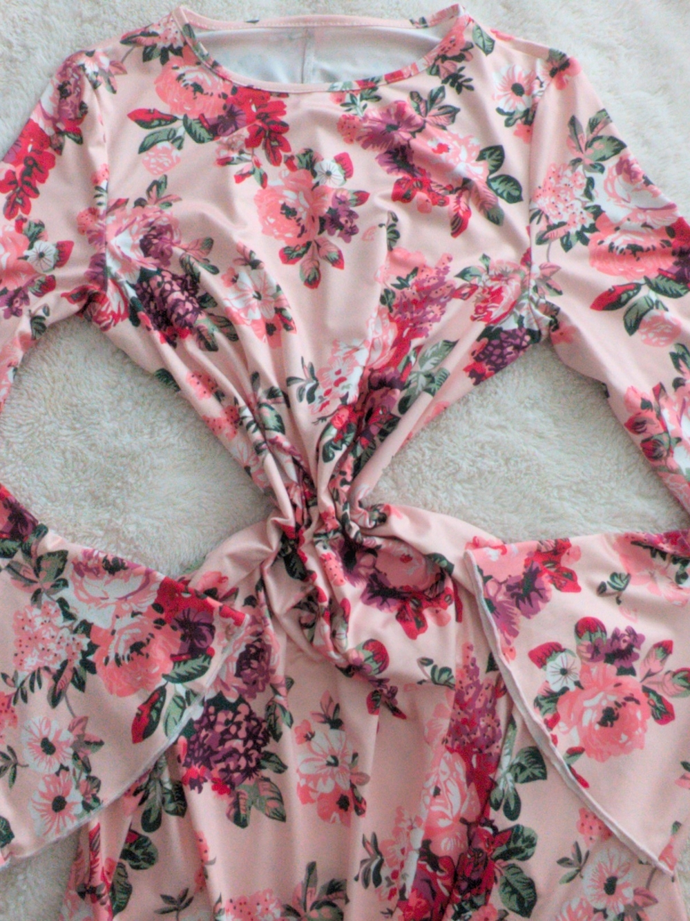 Women's Soft Floral Pink Dress